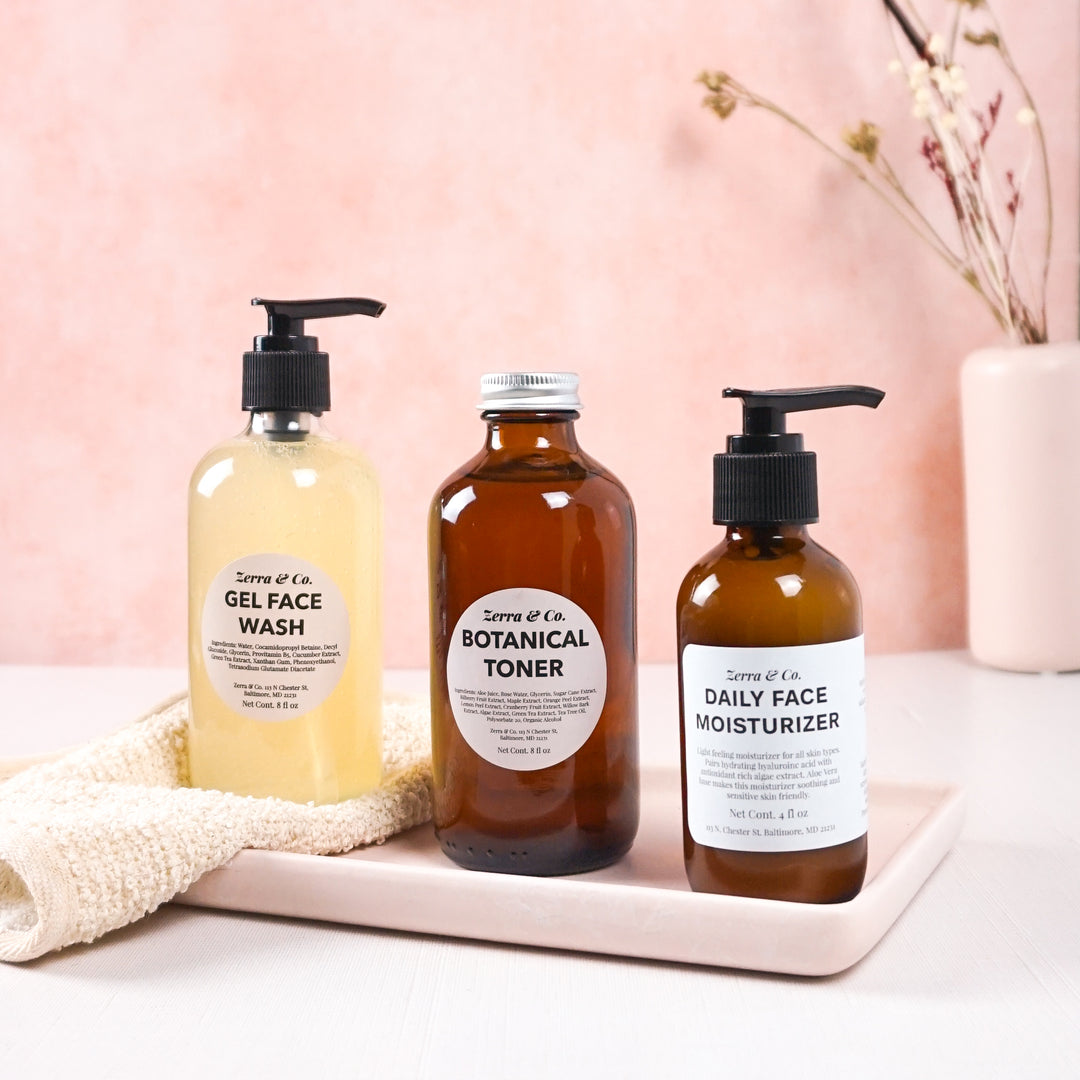 Plaine Products Natural Face Toner & Face Wash with Zero Waste
